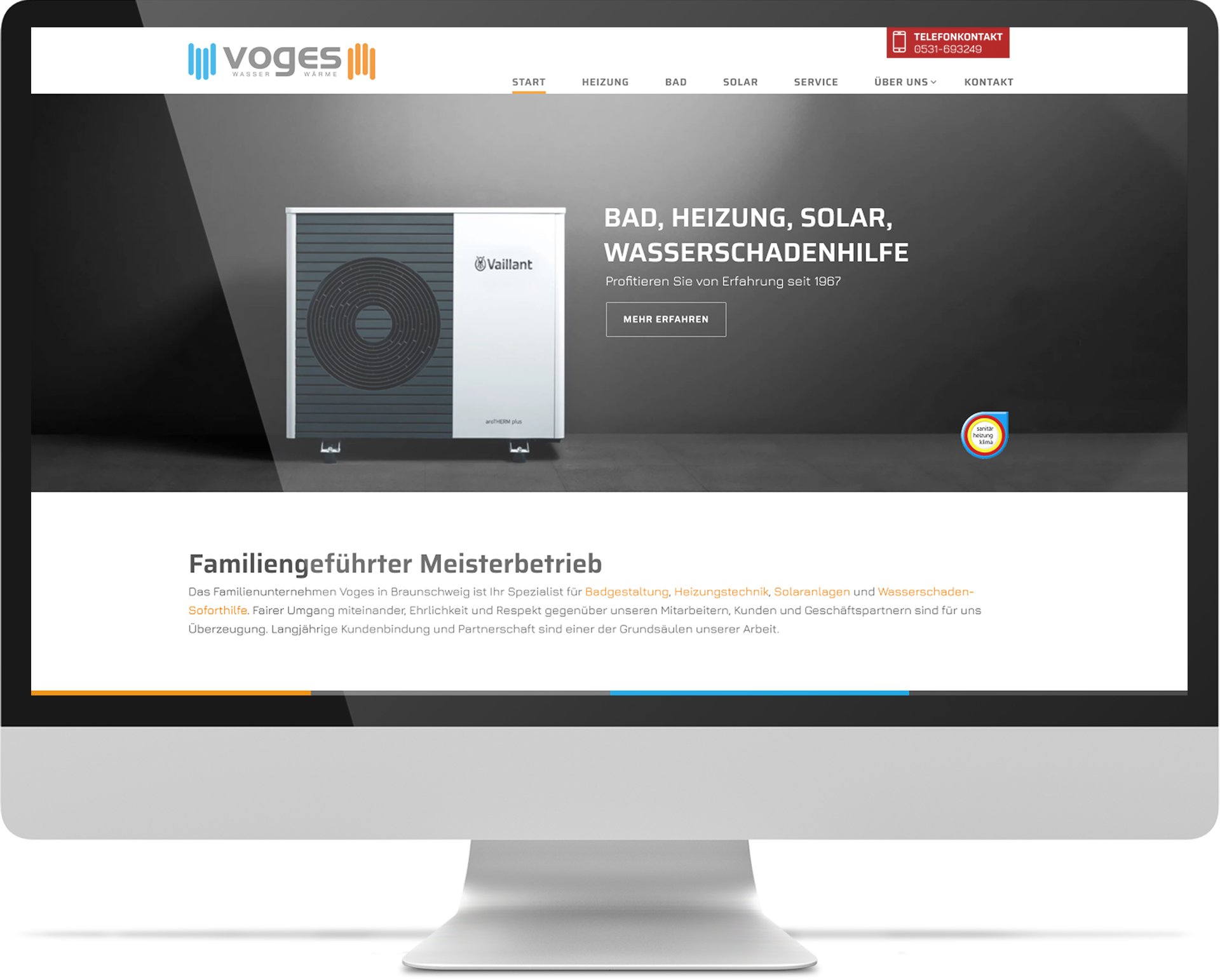 Webdesign & WordPress Referenz Voges GmbH